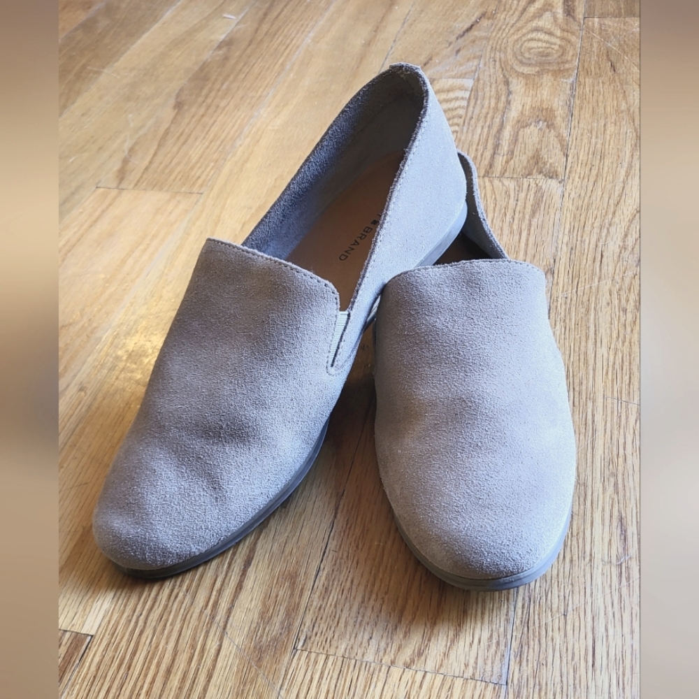 Tan Suede Leather Flat Lucky Brand Loafers SZ. 8.5